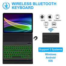 Load image into Gallery viewer, IVEOPPE Keyboard Case for Samsung Galaxy Tab S6 Lite 10.4 2020 Model SM-P610/P615, Soft TPU Back Cover with Built-in Trackpad S Pen Holder Detachable Wireless Bluetooth Keyboard