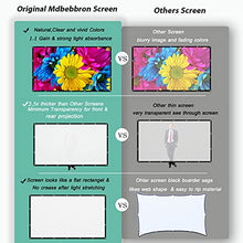 Load image into Gallery viewer, Mdbebbron 120 inch Projection Screen 16:9 Foldable Anti-Crease Portable Projector Movies Screens for Home Theater Outdoor Indoor Support Double Sided Projection