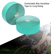 Load image into Gallery viewer, TOPCABIN Camouflage Series Comfort Gel Road Bike Handlebar Tape Bike Bar Tape with Reflective Bar Plugs (Bianchi Green(PU a Pair))