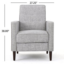 Load image into Gallery viewer, Christopher Knight Home Mervynn Mid-Century Modern Fabric Recliners, 2-Pcs Set, Light Grey Tweed