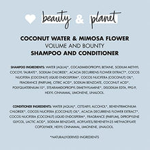 Load image into Gallery viewer, Love Beauty And Planet Volume and Bounty Thickening Shampoo and Conditioner For Hair Volume and Fine Hair Care Coconut Water & Mimosa Flower, Paraben Free, Silicone Free, and Vegan 13.5 oz 2 count