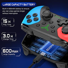 Load image into Gallery viewer, Wireless Switch Controller for Nintendo Switch/Lite/OLED Controller, Switch Controller with a Mouse Touch Feeling on Back Buttons, Extra Switch Pro Controller with Wake-up,Programmable, Turbo Function