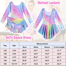 Load image into Gallery viewer, Boyoo Girl's Ballet Dance Dress Long Sleeve Leotard With Skirt Gymnastics Ballerina Tutu for 3-11 Years