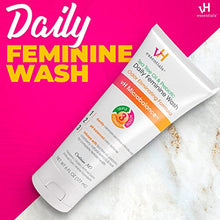 Load image into Gallery viewer, vH essentials, Ph Balanced Daily Feminine Wash, Tea Tree Oil & Prebiotic, 6, Fl Oz, (Pack Of 1) 54306 Clear