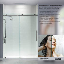 Load image into Gallery viewer, WOODBRIDGE MBSDC6076-C Frameless Sliding Glass Shower Door | 56"-60"W x 76"H | Chrome Finish