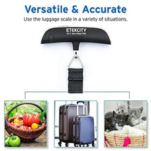 Load image into Gallery viewer, Etekcity Luggage Scale, Digital Portable Handheld Suitcase Weight for Travel with Rubber Paint, Temperature Sensor, 110 Pounds, Battery Included