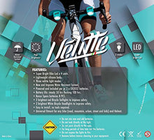 Load image into Gallery viewer, Velitte LED Bike Lights Front and Back With 8 Extra Batteries - Bright White Cateye Bike Light - Safety Red Bike Tail Light - Waterproof Bicycle Headlight and Taillight Set of 4 - Luces Para Bicicleta