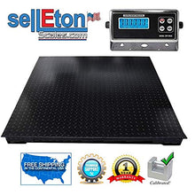 Load image into Gallery viewer, SellEton 48" X 48" Floor Scale, Accurate Pallet Scales with Smart Metal Digital Indicator for Warehouse Shipping and Heavy Duty Industrial Weighing | 5000 lbs x 1 lb