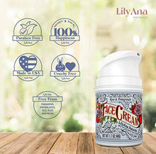 Load image into Gallery viewer, Face Cream Moisturizer for Women - Anti-Aging Wrinkle Cream for Face, Face Moisturizer For Dry Skin, Dark Spot Brightening, Rose and Pomegranate Extracts - 1.7oz