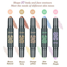 Load image into Gallery viewer, 5Pcs Dual-Head Cream Contour Sticks Makeup Kit,Face Makeup Highlighter Pencil&Contouring Makeup kit,Contour Highlight Stick,Makeup Concealer Stick, Primer Face Makeup,Highlighter Makeup Stick Concealer
