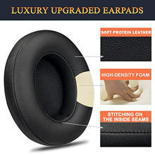 Load image into Gallery viewer, SoloWIT Replacement Ear Pads Cushions for Beats Studio 2 & Studio 3 Wired & Wireless Headphones, Earpads with Soft Protein Leather, Noise Isolation Memory Foam - Black