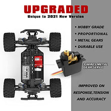 Load image into Gallery viewer, HAIBOXING 1:18 Scale All Terrain RC Car 18859E, 36 KPH High Speed 4WD Electric Vehicle with 2.4 GHz Remote Control, 4X4 Waterproof Off-Road Truck with Two Rechargeable Batteries