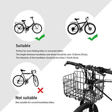 Load image into Gallery viewer, HOMEE Folding Rear Bike Basket - Wire Mesh Detachable Front Bag, Handlebar Basket Rear Hanging Bicycle Bag Cargo Rack for Mountain Bike Accessories Storage Frame 1 Pack Gift for Father's Day