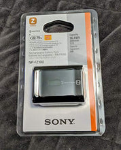 Load image into Gallery viewer, Sony NPFZ100 Z-series Rechargeable Battery Pack for Alpha A7 III, A7R III, A9 Digital Cameras black