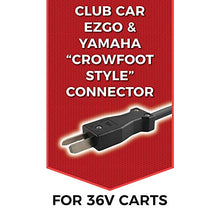 Load image into Gallery viewer, FORM 18 AMP Battery Charger for 36 Volt Club Car, EZGO & Yamaha Golf Carts with Crowfoot Plug
