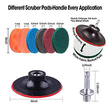 Load image into Gallery viewer, 31 Piece Drill Brush Attachments Set, Scrub Pads & Sponge,Power Scrubber Brush with Extend Long Attachment All Purpose Cleaning Kit for Grout, Tiles, Sinks, Bathtub, Bathroom, Kitchen and Automobile