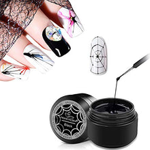Load image into Gallery viewer, Mggsndi Nail Polish Gel,Creative Elastic Nail Wire Painting Drawing Gel DIY Spider Painted UV Lacquer Varnish Base Manicure Kit Decor Nail Art Supplies Tool Kit DIY Craft Jewelry White