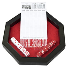 Load image into Gallery viewer, Farkel Rolling Tray Set with Deluxe Rolling Tray, 2 Sets of Dice, & Score Pad