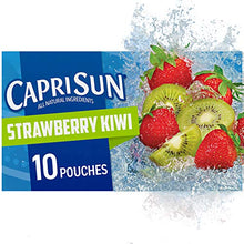 Load image into Gallery viewer, Capri Sun Strawberry Kiwi Naturally Flavored Kids Juice Drink Blend (10 ct Box, 6 fl oz Pouches)