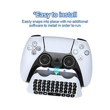 Load image into Gallery viewer, Donop Wireless Controller Keyboard for PS5 Controllers, Built-in Speaker & 3.5MM Audio Jack, for Play-Station 5 Controller Voice Chat Board (White)