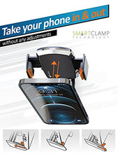 Load image into Gallery viewer, BESTRIX Phone Holder for Car, SmartClamp Car Phone Mount | Dashboard Cell Phone Car Phone Holder Compatible with iPhone 12 11 Pro, Xr, Xs, XS MAX,XR,X, Galaxy S20 Note 20 Ultra & All Smartphones