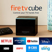 Load image into Gallery viewer, Fire TV Cube, hands-free with Alexa built in, 4K Ultra HD, streaming media player, released 2019