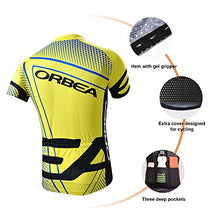 Load image into Gallery viewer, ORBEA Pro Cycling Jersey Short Sleeve Yellow Bike Top Quick Dry Men Summer Bicycle Clothes