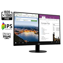 Load image into Gallery viewer, Acer SB220Q bi 21.5 Inches Full HD (1920 x 1080) IPS Ultra-Thin Zero Frame Monitor (HDMI & VGA Port), Black
