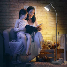 Load image into Gallery viewer, LEPOWER Metal Floor Lamp, Adjustable Goose Neck Standing Lamp with Heavy Metal Based, Torchiere Light for Living Room, Bedroom, Study Room and Office