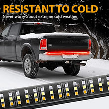 Load image into Gallery viewer, SS VISION Tri-row Tailgate Lights Bar- 60 Inch with Bright 504Pcs Led Chip, Full Function of Brake, Turn Signal, Running, Strobe, Reverse Light Easy Install for Cars Trucks Tailers RV VAN