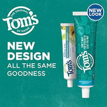 Load image into Gallery viewer, Tom's of Maine Natural Fluoride-Free SLS-Free Botanically Bright Toothpaste, Peppermint, 4.7 oz. 3-Pack (Packaging May Vary)