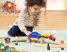 Load image into Gallery viewer, Battat – Wild Ridge Train – Classic Wooden Toy Train Set with Mountain Top Lid, Double-Sided Tracks, Toddlers 3-Years-Old & Up (47Pc) Fits Thomas, Brio, Chuggington
