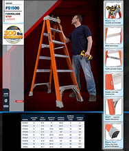 Load image into Gallery viewer, Louisville 6' Fiberglass Step Ladder