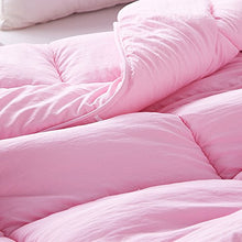Load image into Gallery viewer, NATURETY All Season Soft Down Alternative Quilted Comforter,Lightweight Duvet Insert (Queen/Full, Pink)