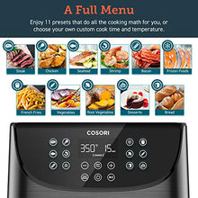 Load image into Gallery viewer, COSORI Air Fryer Max XL(100 Recipes) Electric Hot Oven Oilless Cooker LED Touch Digital Screen with 11 Presets, Preheat& Shake Reminder, Nonstick Basket, 1700W, 5.8 QT-Black