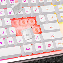 Load image into Gallery viewer, Gaming Keyboard and Mouse Combo, K1 LED Rainbow Backlit Keyboard with 104 Key Computer PC Gaming Keyboard for PC/Laptop(White)
