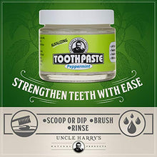 Load image into Gallery viewer, Uncle Harry's Peppermint Remineralizing Toothpaste | Natural Whitening Toothpaste Freshens Breath & Promotes Enamel | Vegan Fluoride Free Toothpaste (4 Pack)