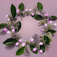 Load image into Gallery viewer, TAMOYO Amethyst String Lights, Natural Crystal LED String Lights 10FT 30LEDs for Summer Decoration, Valentine's Day, Wedding, Birthday Party, Bedroom Decoration