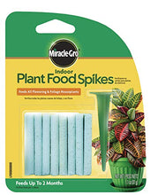 Load image into Gallery viewer, Miracle-Gro Indoor Plant Food Spikes, Includes 24 Spikes - Continuous Feeding for all Flowering and Foliage Houseplants - NPK 6-12-6
