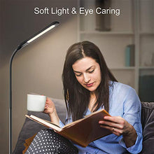 Load image into Gallery viewer, Miroco LED Floor Lamp with 4 Brightness Levels & 4 Colors Temperatures, Adjustable LED Floor Light, Dimmable Adjustable Reading Standing Lamp for Sewing Painting Piano Puzzle Craft Bedroom Office