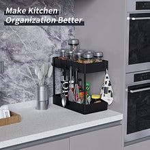Load image into Gallery viewer, Under Sink Organizer, Under Sink Organizers and Storage Under Sink Shelf 2 Tier Under Sink Organizer Rack Under Sink Storage for Kitchen Bathroom Countertop And Cabinet,Bath Collection Baskets Black