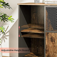 Load image into Gallery viewer, Bestier Home bar Cabinet | Sliding Mesh Door Barn Liquor Cabinet | Home bar Furniture | Kitchen Storage Cabinet & Adjustable Sheleves Glass Wine Rack