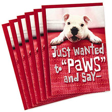 Load image into Gallery viewer, Hallmark Pack of Valentines Day Cards for Kids, Puppy Paws (6 Valentine's Day Cards with Envelopes)