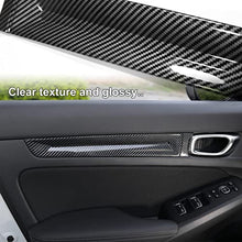 Load image into Gallery viewer, CKE for 11th Gen Civic Sedan Car Door Inner Handle Bowl Cover Trim Strips Interior Decoration Sticker for Honda Civic 2022 Sedan Accessories -Carbon Fiber Style