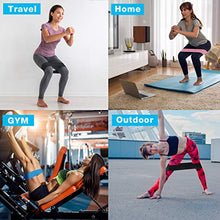 Load image into Gallery viewer, Kootek Booty Bands Resistance Bands for Butt and Legs 3 Levels Exercise Band with Door Anchor 2 Core Sliders Legs Ankle Straps Guide Book for Home Fitness Gym