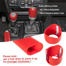 Load image into Gallery viewer, Center Gear Shift Cover,Handbrake Cover and Drive Mode Shift Cover Decoration Kit for Jeep Wrangler JL and Jeep Gladiator 2018-2021 Interior Accessories(Red)