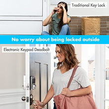 Load image into Gallery viewer, iMagic Keypad Deadbolt, Keyless Entry Deadbolt Lock, Electronic Keypad Door Lock, Auto Lock, 50 User Codes, Easy to Install (Satin Nickel)