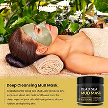 Load image into Gallery viewer, Dead Sea Mud Mask - Enhanced with Collagen - Reduces Blackheads, Pores, Acne, Oily Skin - Visibly Healthier Face & Body Complexion - All Natural Anti-Aging Formula for Women & Men