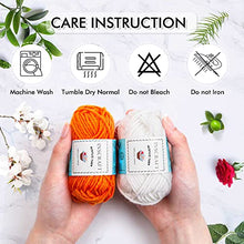 Load image into Gallery viewer, Inscraft 40 Pcs Crochet Yarn Kit, 1600 Yards 40 Colors Acrylic Yarn Skeins, Yarn for Crocheting & Knitting, Gift for Beginners and Adults
