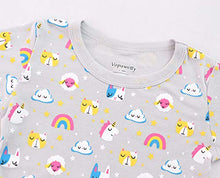 Load image into Gallery viewer, Girls' 6-Piece Snug-Fit Cotton Pajama Set Sleepwear (Unicorn/Sleep in, 8)